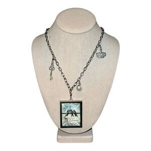 Simply Charming Stampin' Up! Charm Locket Necklace Adorned Silver New